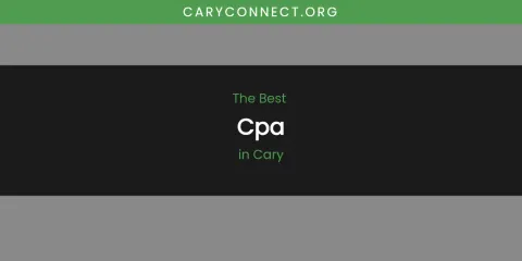 The Absolute Best CPA in Cary